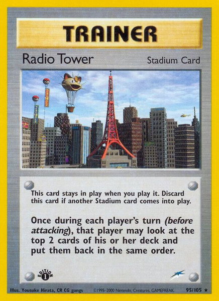 Radio Tower - Neo Destiny Pokémon trading card