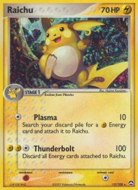Raichu - Power Keepers (PK) #12/108 - Holo Rare Pokémon Trading Card