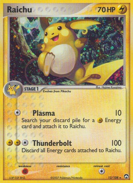 Raichu - Power Keepers Pokémon trading card