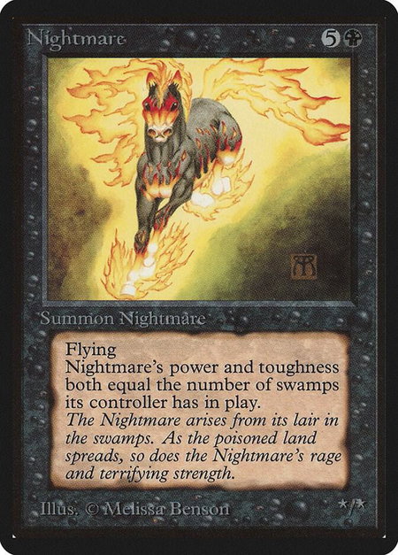 Nightmare - Beta Edition Magic: The Gathering trading card