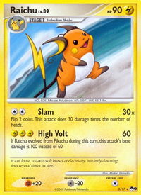 Raichu - POP Series 9 (POP) #003/017 - Rare Pokémon Trading Card