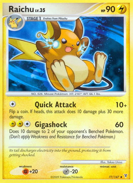 Raichu - Supreme Victors Pokémon trading card
