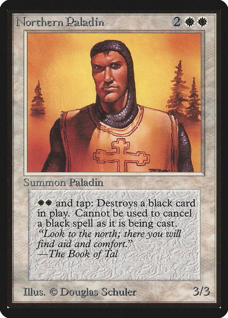 Northern Paladin - Beta Edition Magic: The Gathering trading card