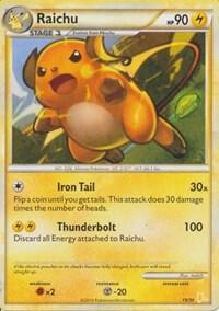 Raichu (#19 Non-Holo) - HGSS Trainer Kit: Gyarados & Raichu Pokémon trading card