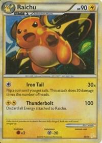 Raichu (#30 Holo) - HGSS Trainer Kit: Gyarados & Raichu Pokémon trading card