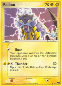 Raikou - POP Series 2 (POP) #003/017 - Rare Pokémon Trading Card