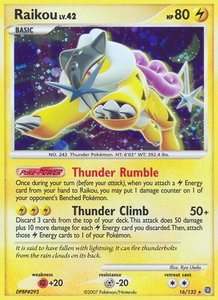Raikou - Secret Wonders (SW) #16/132 - Holo Rare Pokémon Trading Card