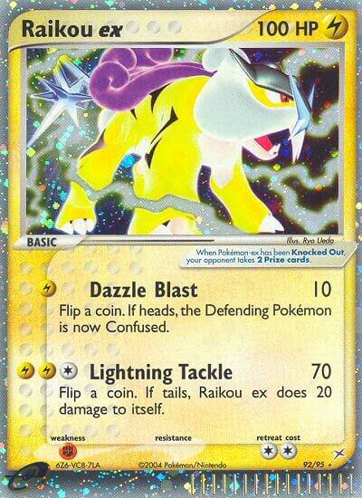 Raikou ex - Team Magma vs Team Aqua Pokémon trading card