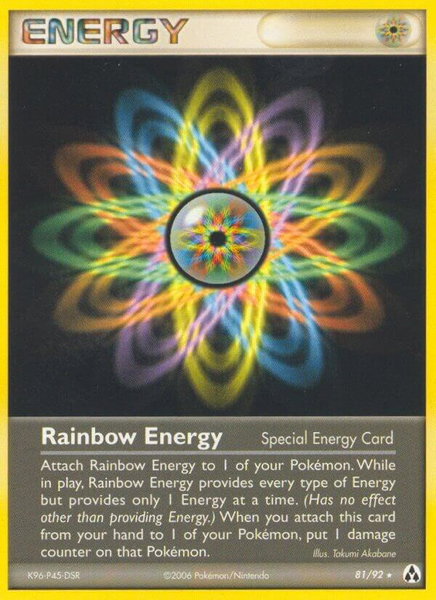 Rainbow Energy - Legend Maker Pokémon trading card