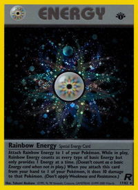 Rainbow Energy (17) - Team Rocket (TR) #17/82 - Holo Rare Pokémon Trading Card