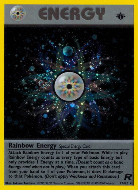 Rainbow Energy (17) - Team Rocket Pokémon trading card