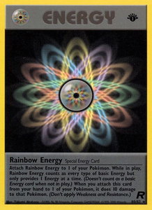 Rainbow Energy (80) - Team Rocket (TR) #80/82 - Rare Pokémon Trading Card