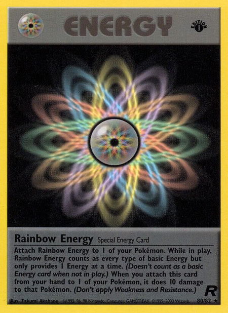 Rainbow Energy (80) - Team Rocket Pokémon trading card