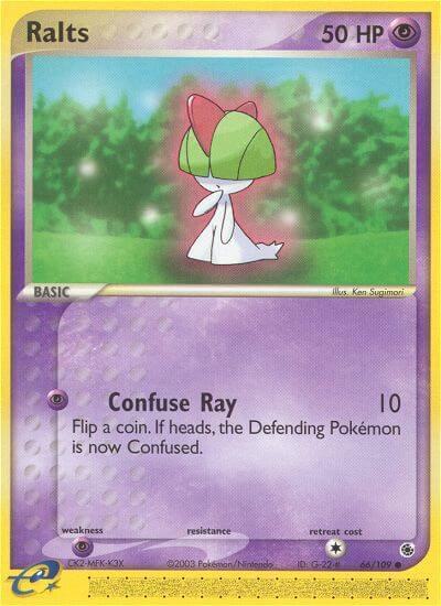 Ralts - 66/109 - Ruby and Sapphire Pokémon trading card