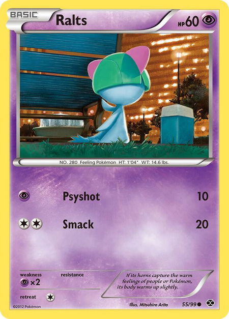 Ralts trading card from Next Destinies Ralts - Next Destinies Pokémon trading card