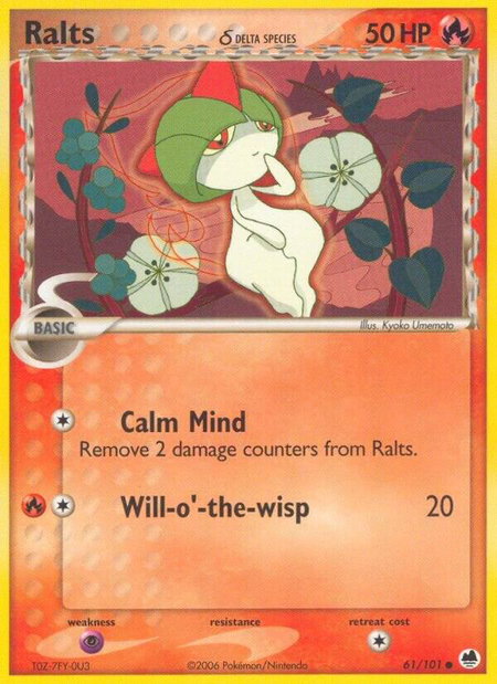 Ralts (Delta Species) - Dragon Frontiers Pokémon trading card