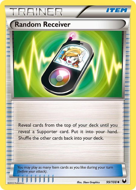 Random Receiver - Dark Explorers Pokémon trading card