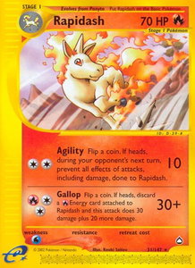 Rapidash - Aquapolis (AQ) #031/147 - Rare Pokémon Trading Card