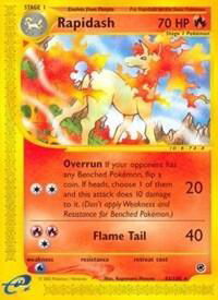 Rapidash (62) - Expedition (EX) #062/165 - Rare Pokémon Trading Card