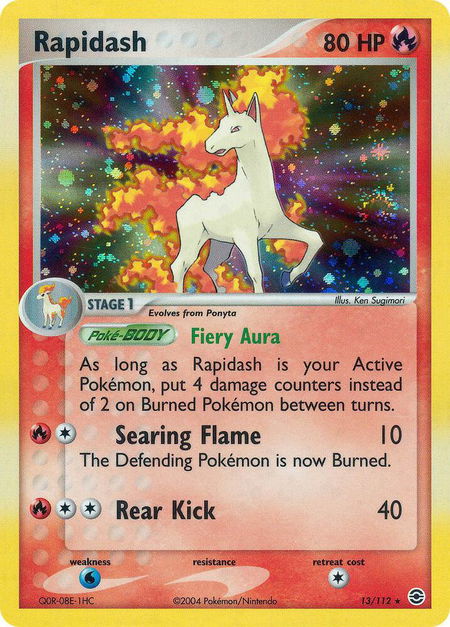 Rapidash - FireRed & LeafGreen Pokémon trading card