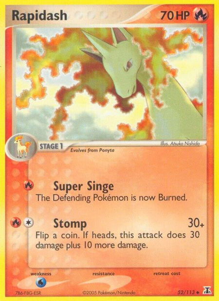 Rapidash - Delta Species Pokémon trading card