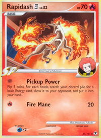 Rapidash E4 - Rising Rivals (RR) #47/111 - Uncommon Pokémon Trading Card