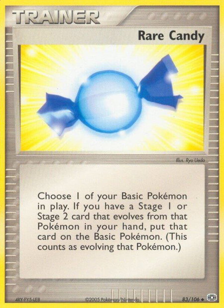 Rare Candy - Emerald Pokémon trading card
