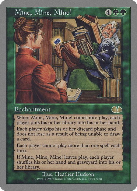 Mine, Mine, Mine! - Unglued Magic: The Gathering trading card