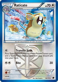 Raticate (Team Plasma) - Plasma Freeze (PLF) #88/116 - Rare Pokémon Trading Card