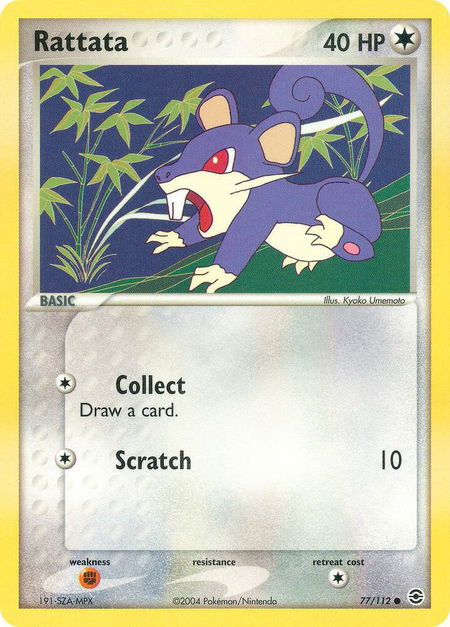 Rattata - FireRed & LeafGreen Pokémon trading card