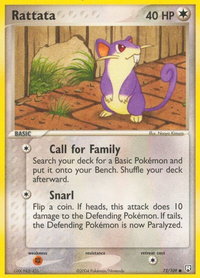 Rattata - 072/109 - Team Rocket Returns (RR) #72/109 - Common Pokémon Trading Card
