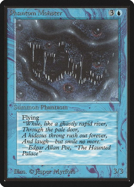 Phantom Monster - Beta Edition Magic: The Gathering trading card