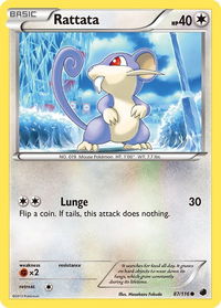 Rattata - Plasma Freeze (PLF) #87/116 - Common Pokémon Trading Card