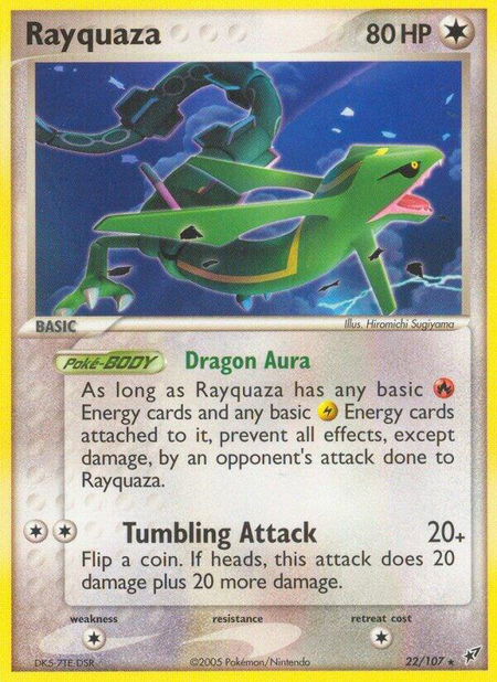 Rayquaza - Deoxys Pokémon trading card