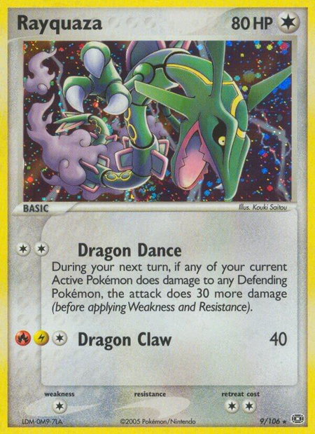 Rayquaza - Emerald Pokémon trading card