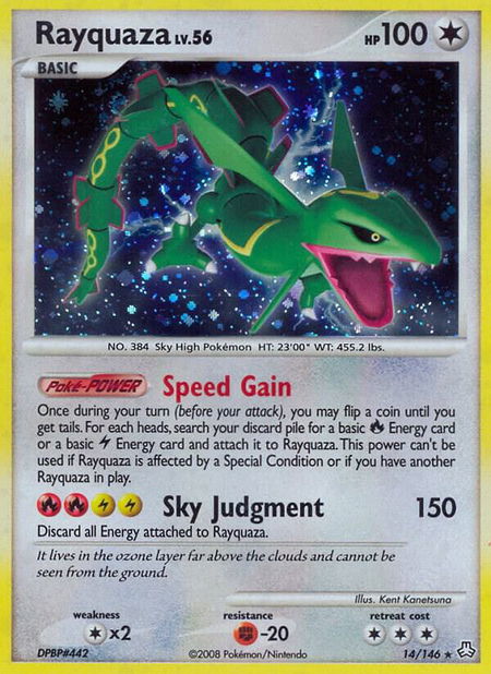 Rayquaza - Legends Awakened Pokémon trading card