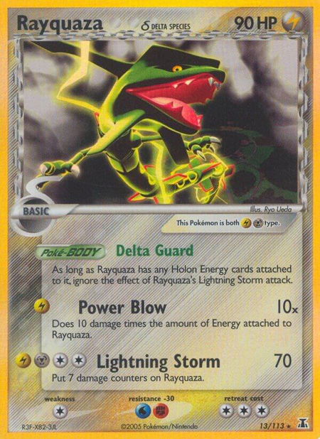 Rayquaza (Delta Species) - Delta Species Pokémon trading card
