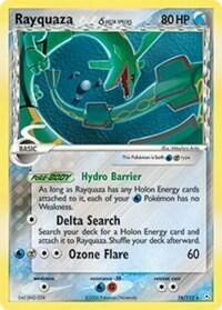 Rayquaza - 016/110 (Delta Species) - Holon Phantoms (HP) #16/110 - Holo Rare Pokémon Trading Card