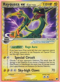 Rayquaza ex (Delta Species) - Dragon Frontiers (DF) #97/101 - Ultra Rare Pokémon Trading Card