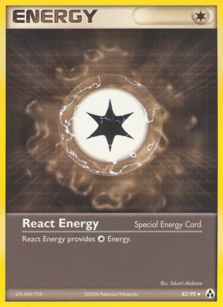 React Energy trading card from Legend Maker React Energy - Legend Maker Pokémon trading card