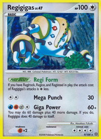 Regigigas - Stormfront (SF) #9/100 - Holo Rare Pokémon Trading Card
