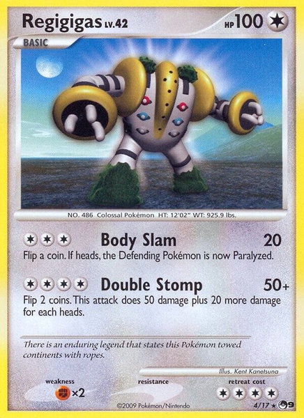 Regigigas - POP Series 9 Pokémon trading card