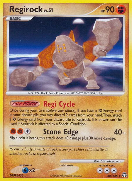 Regirock - Legends Awakened Pokémon trading card
