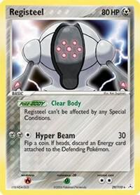 Registeel trading card from Holon Phantoms Registeel - Holon Phantoms Pokémon trading card