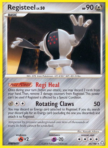Registeel - Legends Awakened Pokémon trading card