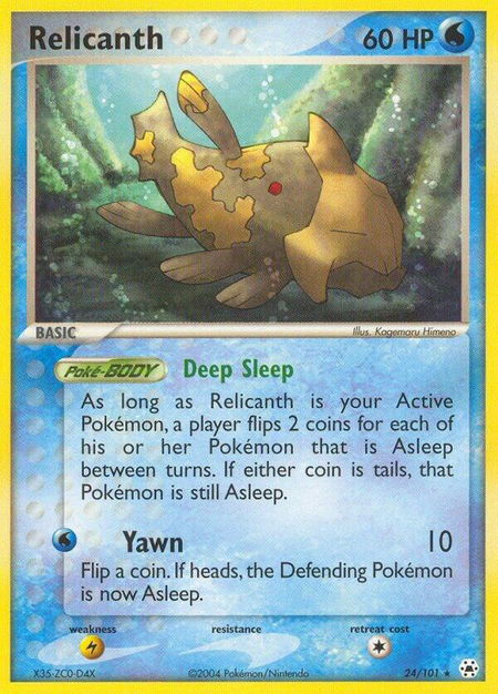 Relicanth - Hidden Legends Pokémon trading card