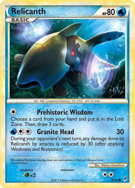 Relicanth - Call of Legends Pokémon trading card