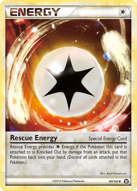 Rescue Energy trading card from Triumphant Rescue Energy - Triumphant Pokémon trading card