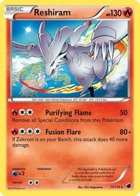 Reshiram - Plasma Freeze (PLF) #17/116 - Holo Rare Pokémon Trading Card