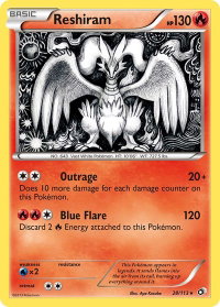 Reshiram - Legendary Treasures (LTR) #28/113 - Holo Rare Pokémon Trading Card
